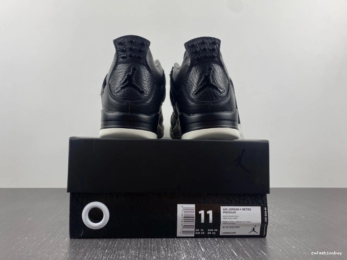 Retro Jordan Hair 819139-010 4 Pony Black 0814